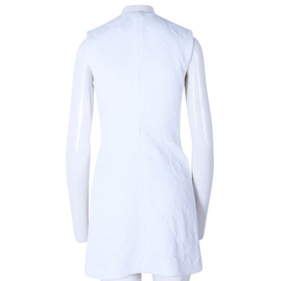 NWT BALENCIAGA White Quilted Shift Dress - Picture 4 of 15